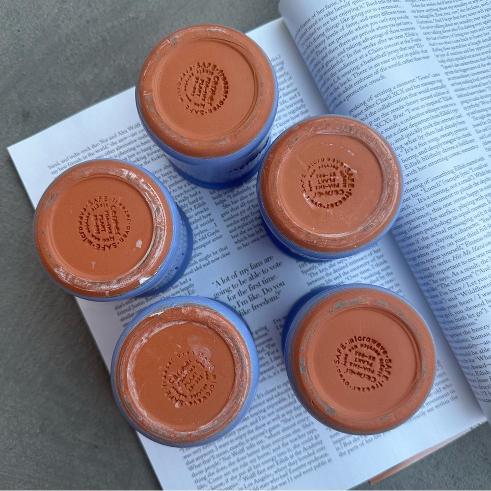 *Limited Edition* La Fermière Yogurt Periwinkle Clay Jar 4.9 oz Zodiac Leo - Picture 5 of 6